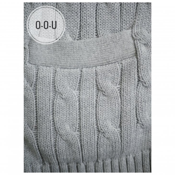 POLO RALPH LAUREN KIDS CABLE-KNIT COTTON V-NECK CARDIGAN