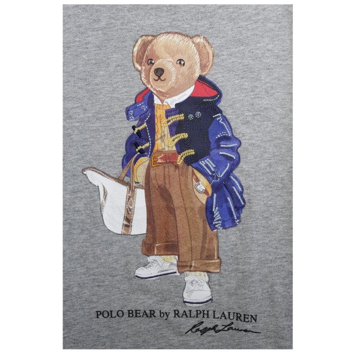 POLO RALPH LAUREN WOMEN POLO BEAR CREWNECK TEE