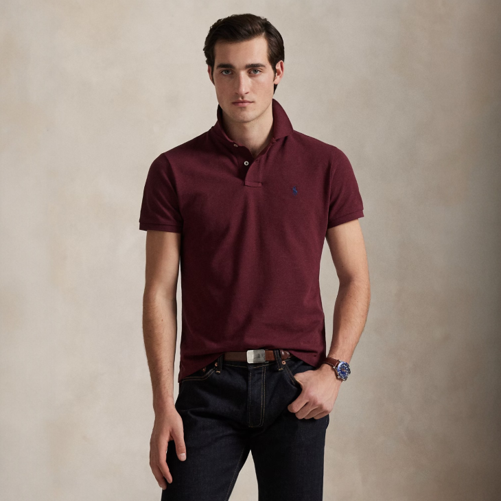 POLO RALPH LAUREN THE EARTH CUSTOM SLIM FIT POLO SHIRT