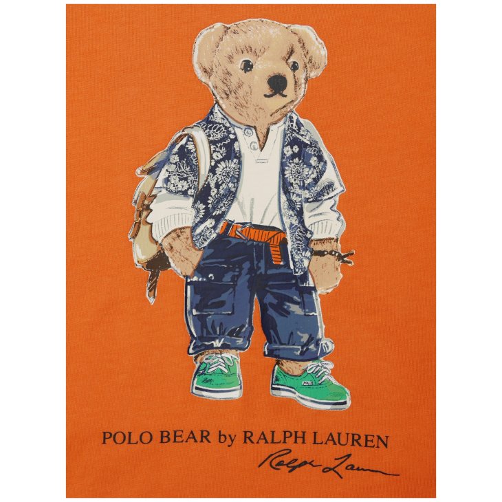 POLO RALPH LAUREN KIDS POLO BEAR COOTON JERSEY T-SHIRT