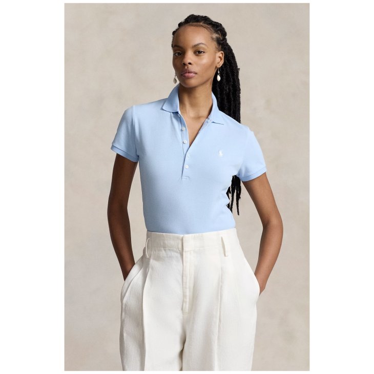 POLO RALPH LAUREN WOMEN SLIM FIT STRETCH POLO SHIRT