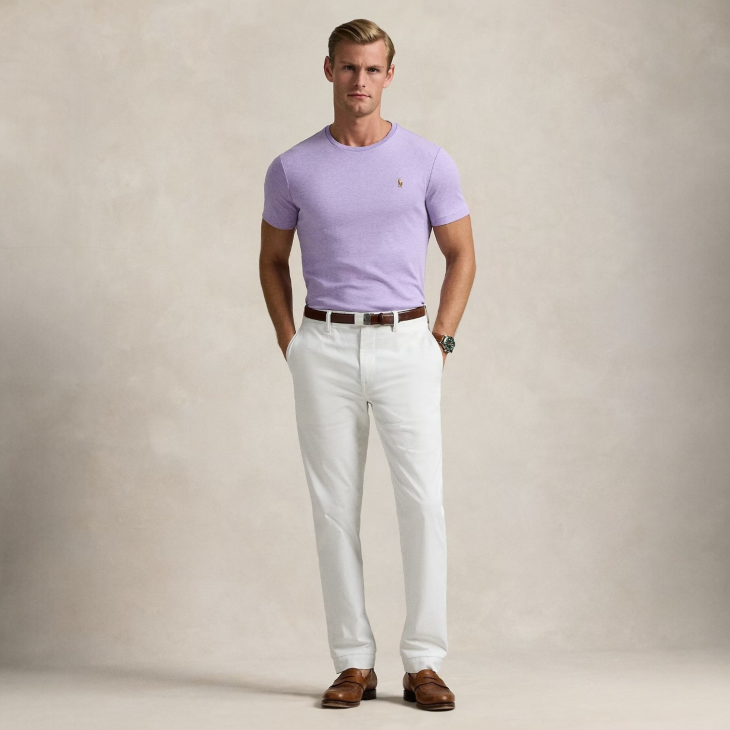 POLO RALPH LAUREN CUSTOM SLIM FIT COTTON T-SHIRT
