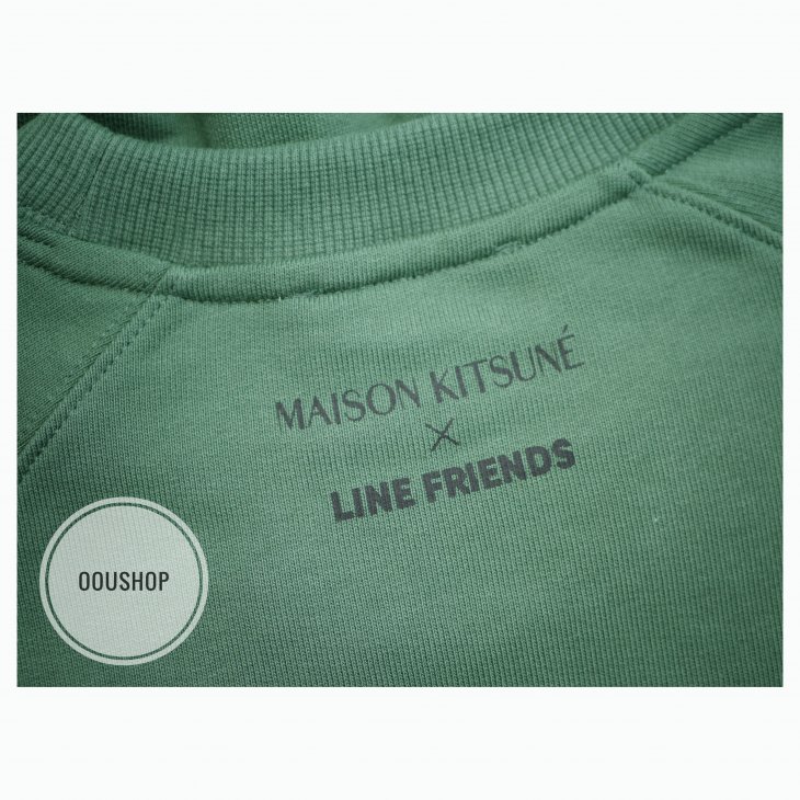 MAISON KITSUNE X LINE FRIENDS FACE PRINT SWEATSHIRT
