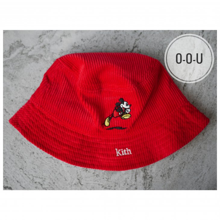 KITH X DISNEY MICKEY CORDUROY BUCKET HAT