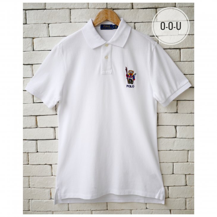 POLO RALPH LAUREN CUSTOM SILM FIT SKI BEAR POLO SHIRT