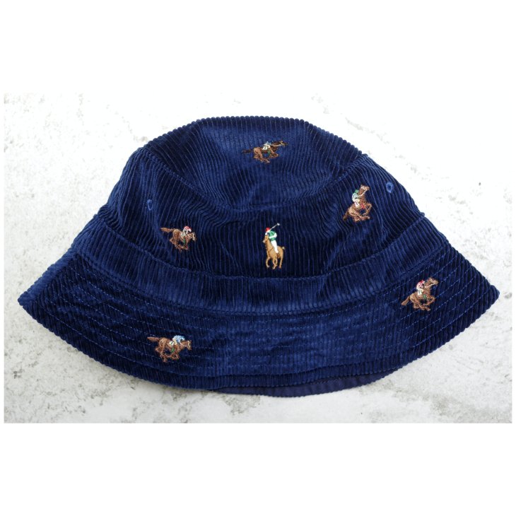 POLO RALPH LAUREN POLO PONY CORDUROY BUCKET HAT