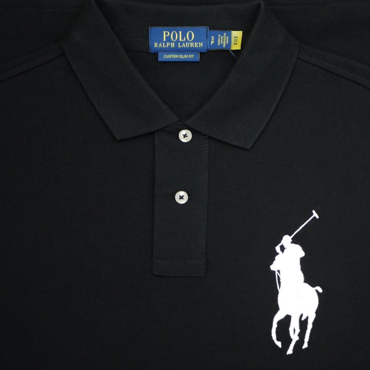 POLO RALPH LAUREN CUSTOM SLIM FIT BIG PONY MESH POLO SHIRT