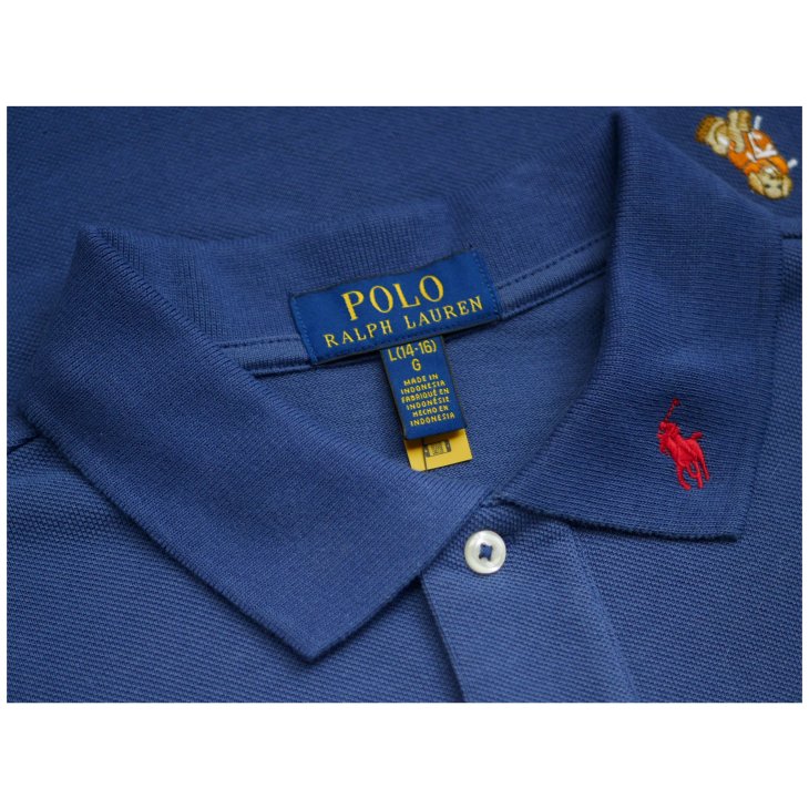 POLO RALPH LAUREN BOYS EMBROIDERED COTTON MESH POLO SHIRT