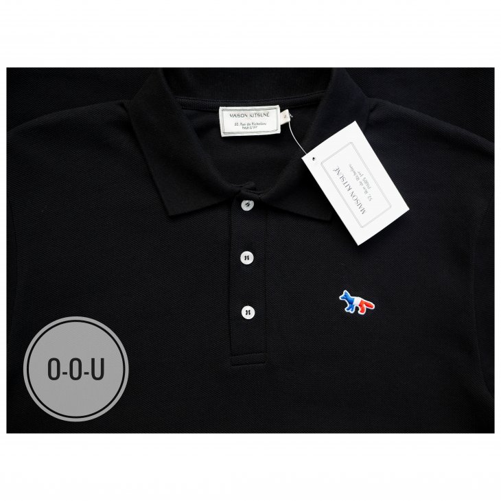 MAISON KITSUNE TRICOLOR FOX PATCH CLASSIC POLO