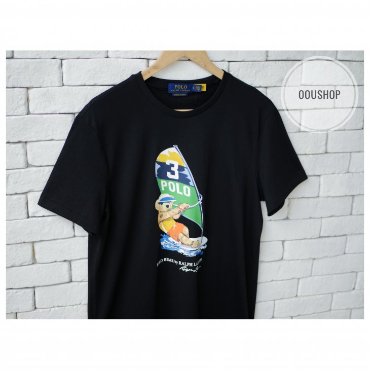 POLO RALPH LAUREN CUSTOM SLIM FIT POLO BEAR T-SHIRT
