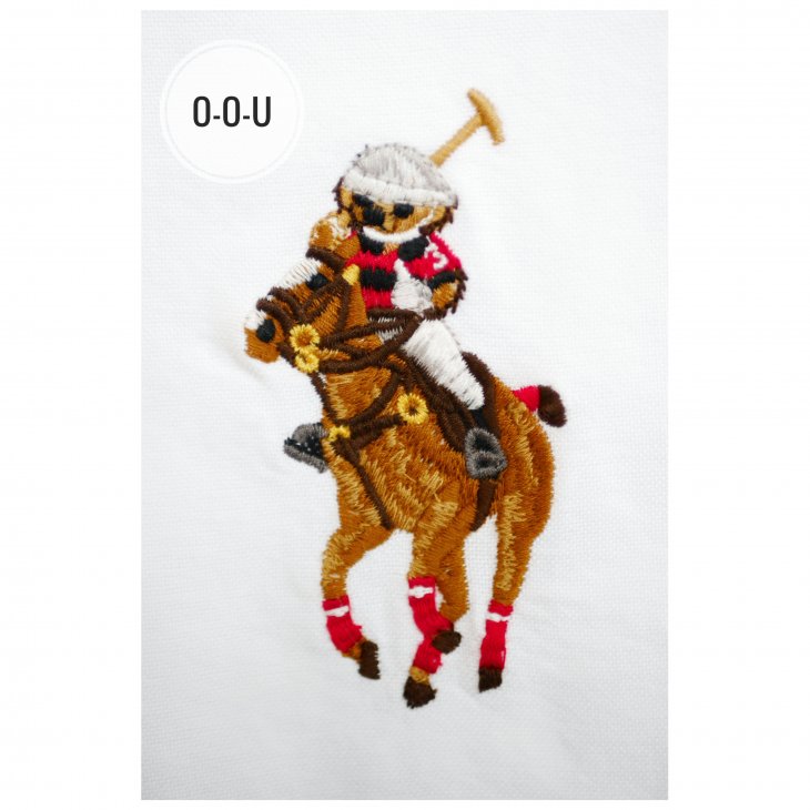 POLO RALPH LAUREN  CUSTOM FIT POLO BEAR OXFORD SHIRT