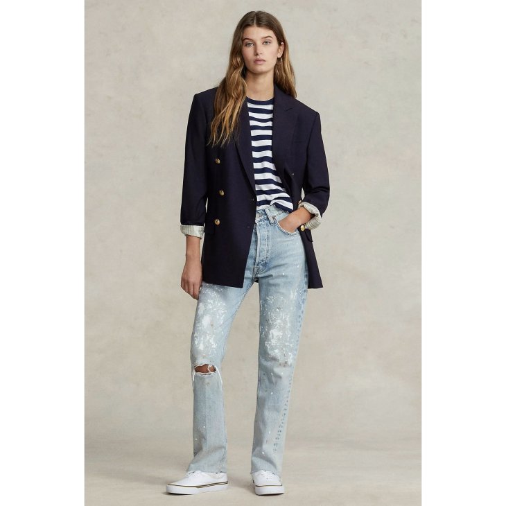 POLO RALPH LAUREN WOMEN THE STRAIGHT LEG CROPPED JEAN
