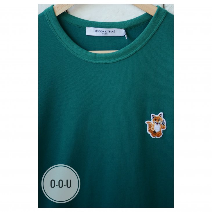 MAISON KITSUNÉ ALL RIGHT FOX PATCH CLASSIC TEE-SHIRT