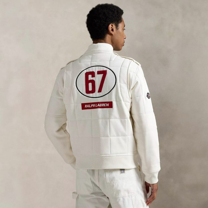 POLO RALPH LAUREN STRETCH DOUBLE-KNIT TRACK JACKET