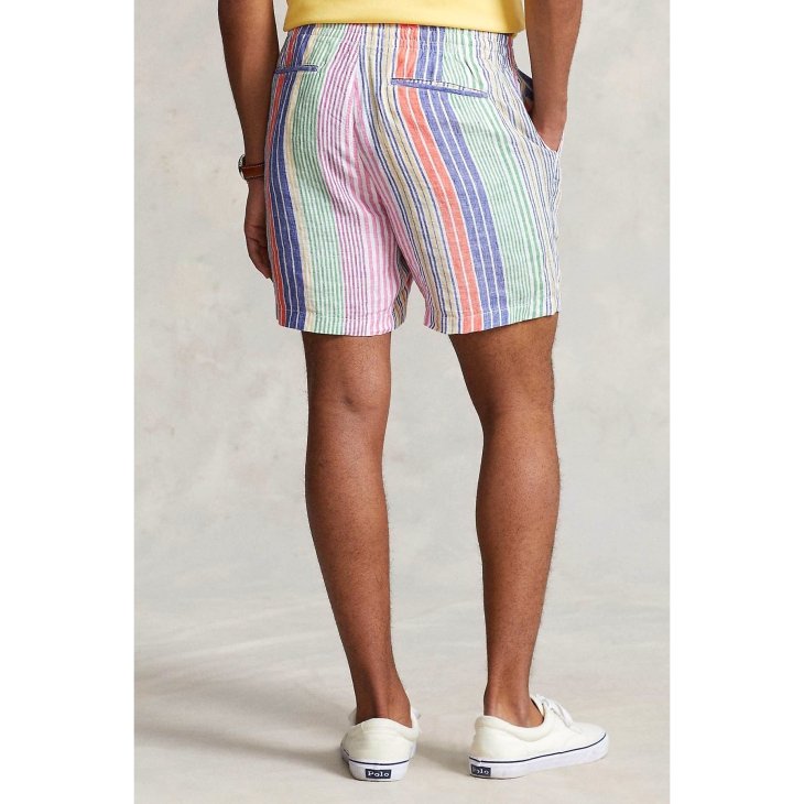 POLO RALPH LAUREN 6 INCH POLO PREPSTER LINEN SHORT