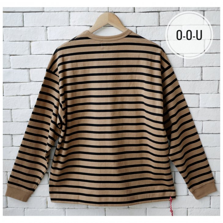 BEAMS JAPAN STRIPED LONG SLEEVE TEE