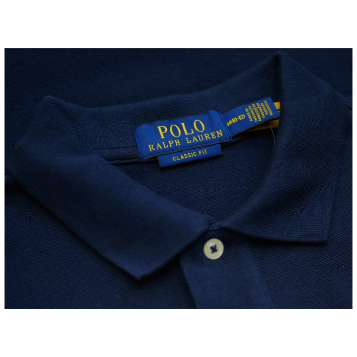 POLO RALPH LAUREN BOYS BIG PONY MESH LONG SLEEVE POLO SHIRT
