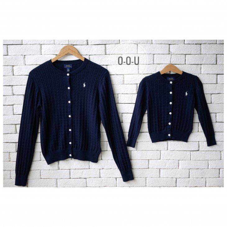 POLO RALPH LAUREN KIDS MINI CABLE COTTON CARDIGAN