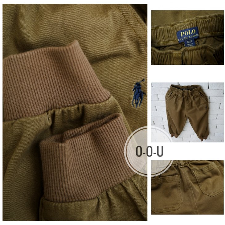POLO RALPH LAUREN KIDS COTTON JOGGER PANTS