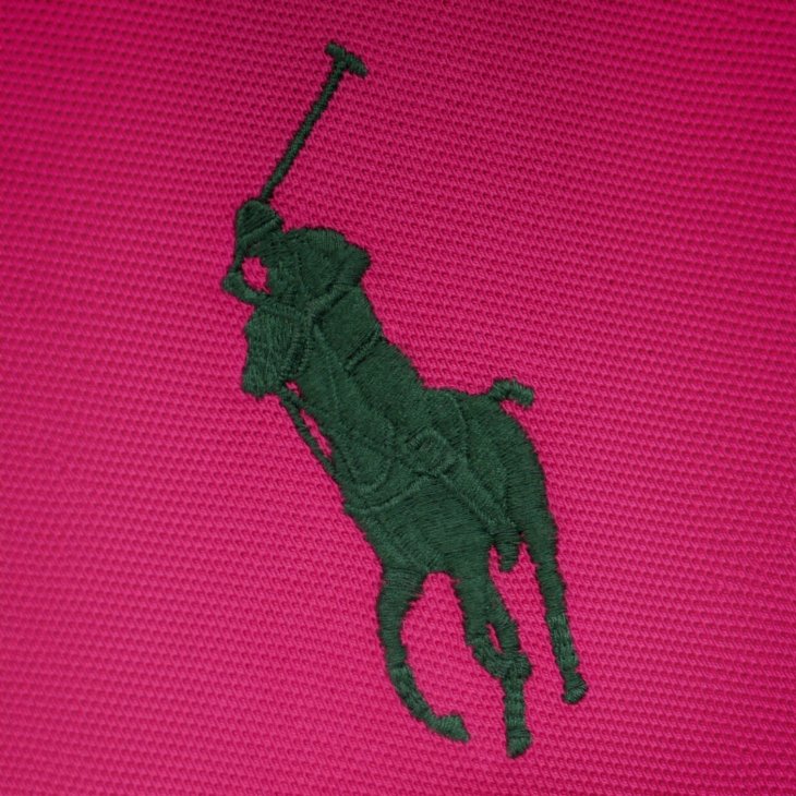 POLO RALPH LAUREN GIRLS BIG PONY STRETCH MESH POLO SHIRT