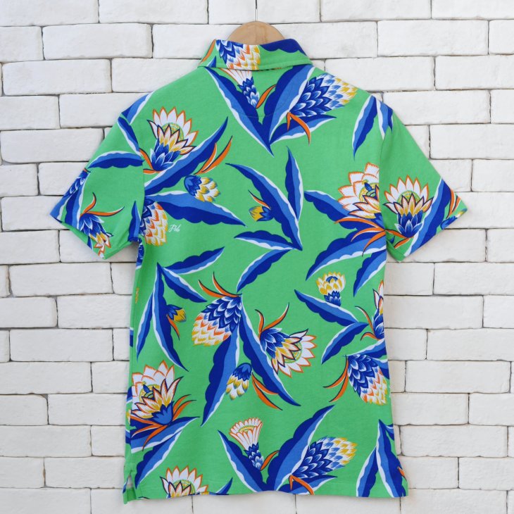 POLO RALPH LAUREN CUSTOM SLIM FIT FLORAL SPA TERRY POLO