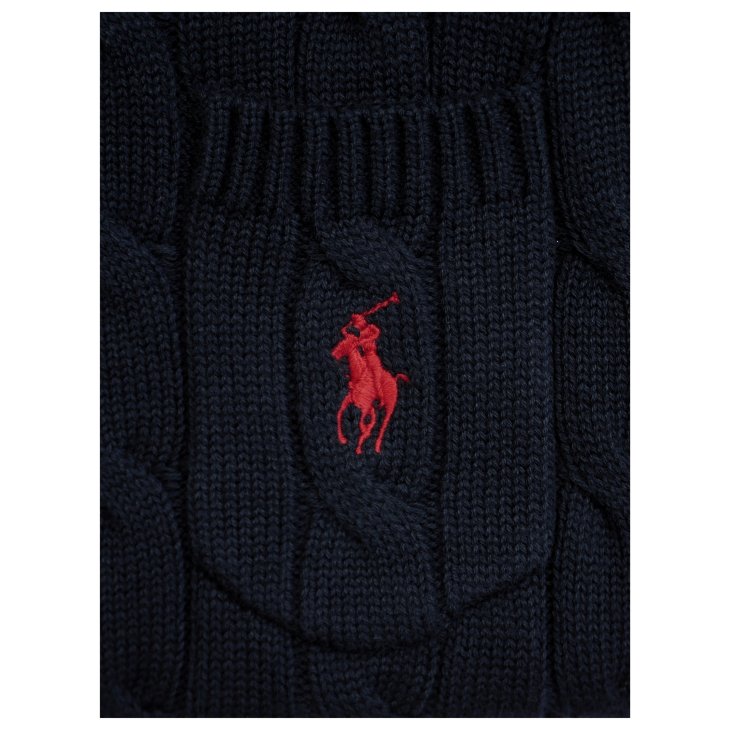 ️POLO RALPH LAUREN WOMEN CABLE-KNIT COTTON SHORT-SLEEVE SWEATER