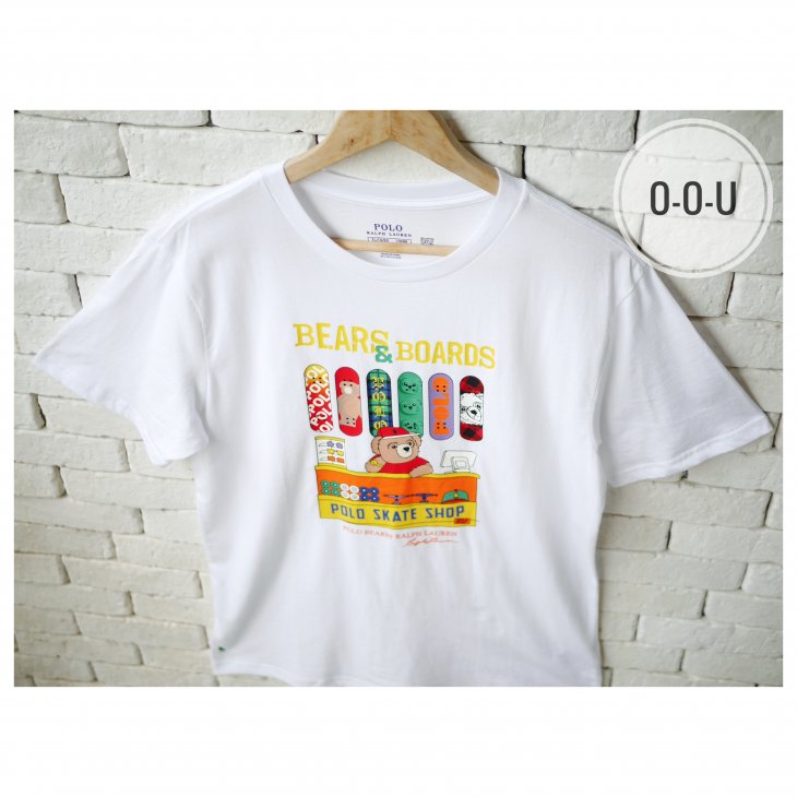 POLO RALPH LAUREN POLO BEAR BOYS COTTON JERSEY T-SHIRT