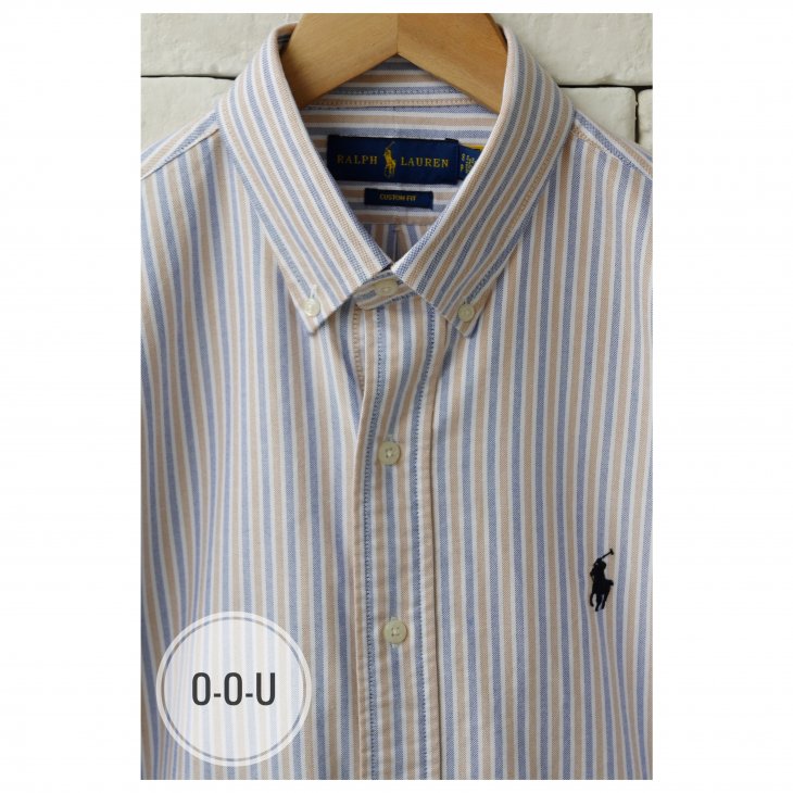 POLO RALPH LAUREN CUSTOM FIT STRIPED OXFORD SHIRT