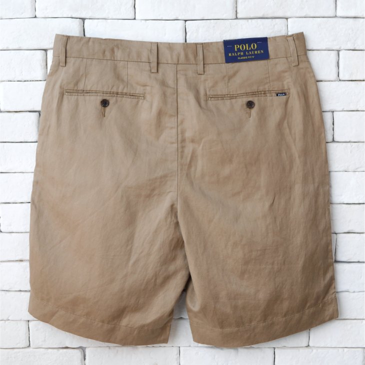 POLO RALPH LAUREN 9INCH CLASSIC FIT LINEN SHORT