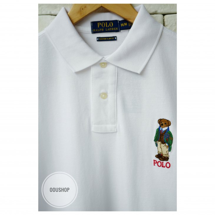 POLO RALPH LAUREN CUSTOM SILM FIT POLO BEAR POLO SHIRT
