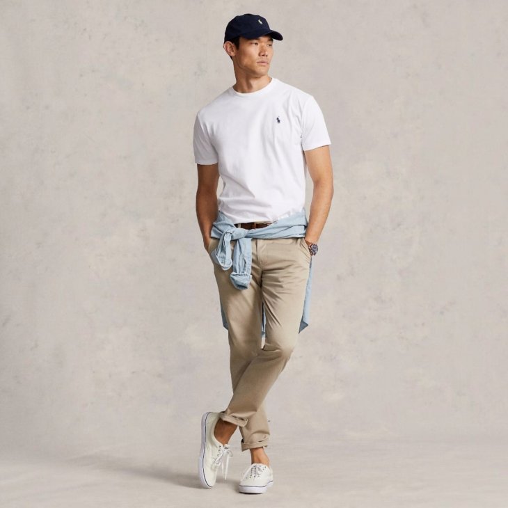 POLO RALPH LAUREN CUSTOM SLIM FIT COTTON T-SHIRT