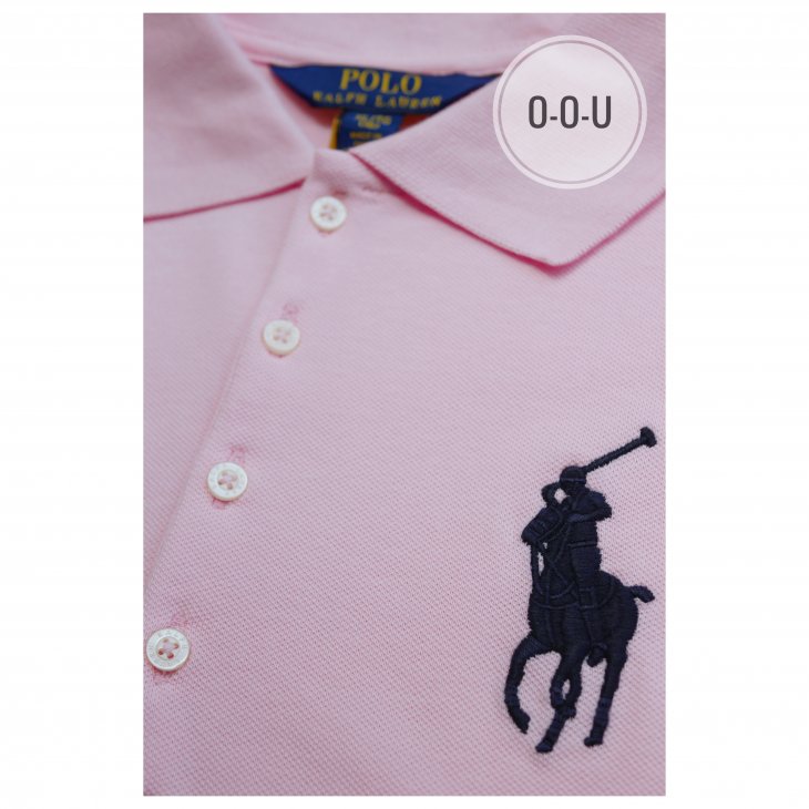 POLO RALPH LAUREN GIRLS BIG PONY COTTON MESH POLO DRESS