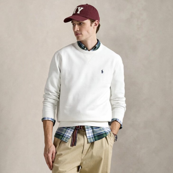 POLO RALPH LAUREN DOUBLE KNIT SWEATSHIRT