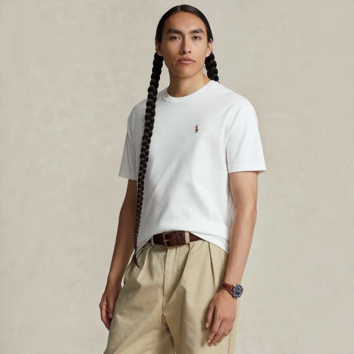 POLO RALPH LAUREN CUSTOM SLIM FIT COTTON T-SHIRT
