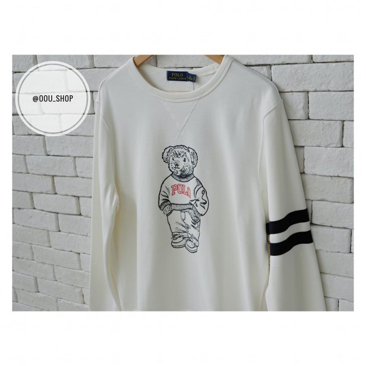 POLO RALPH LAUREN POLO BEAR COTTON SWEATSHIRT
