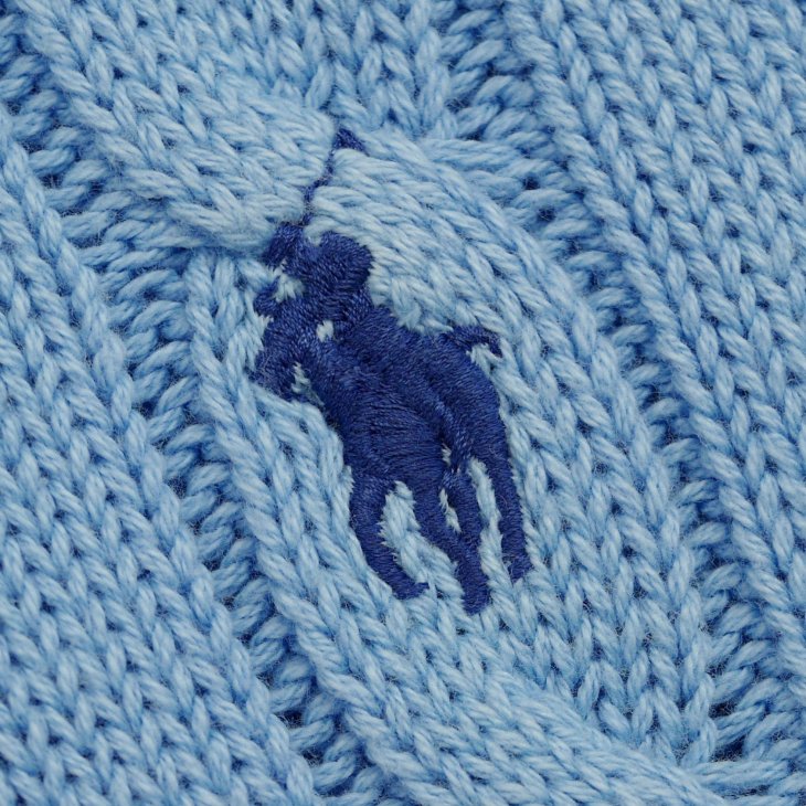 POLO RALPH LAUREN WOMEN CABLE-KNIT POLO SHIRT