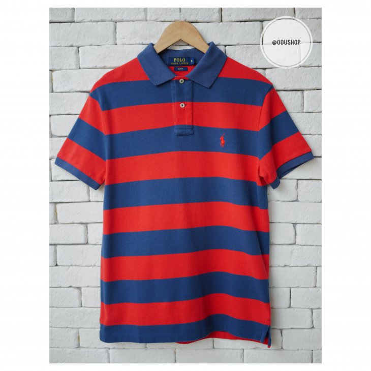 POLO RALPH LAUREN SLIM FIT STRIPED PERFORMANCE POLO