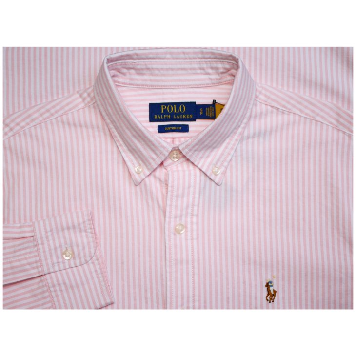 POLO RALPH LAUREN CUSTOM FIT STRIPED OXFORD SHIRT