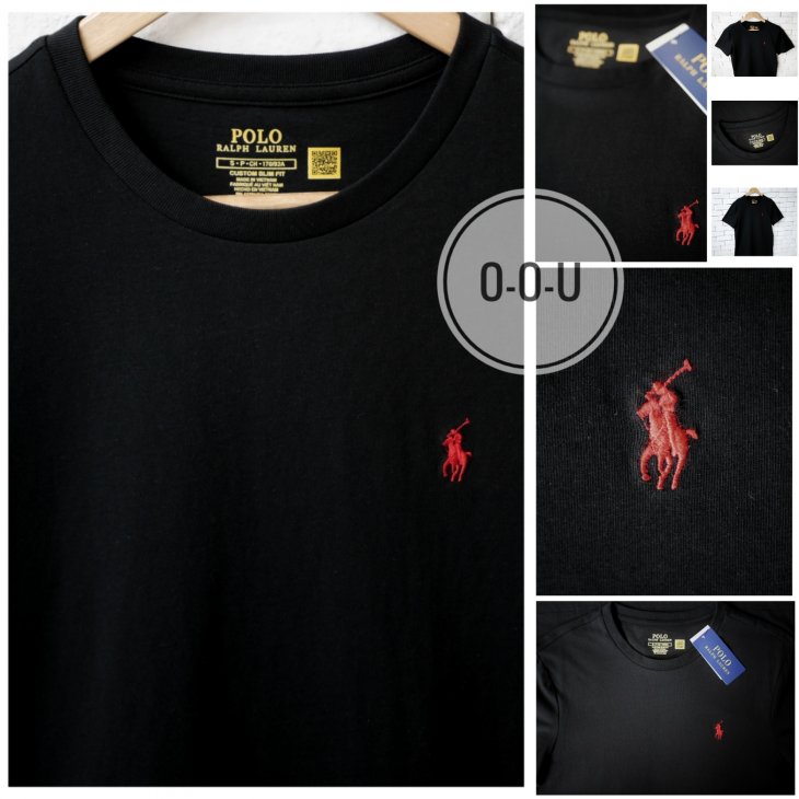 POLO RALPH LAUREN CUSTOM SLIM FIT JERSEY CREWNECK T-SHIRT