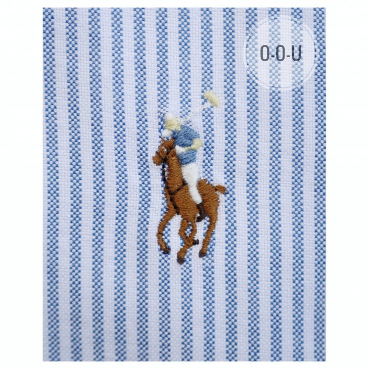 POLO RALPH LAUREN CUSTOM FIT STRIPED OXFORD SHIRT