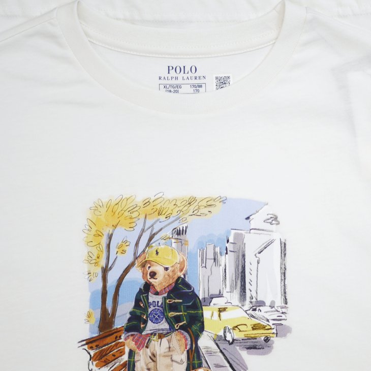 POLO RALPH LAUREN BOYS POLO BEAR COTTON JERSEY TEE