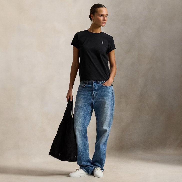 POLO RALPH LAUREN WOMEN COTTON JERSEY TEE