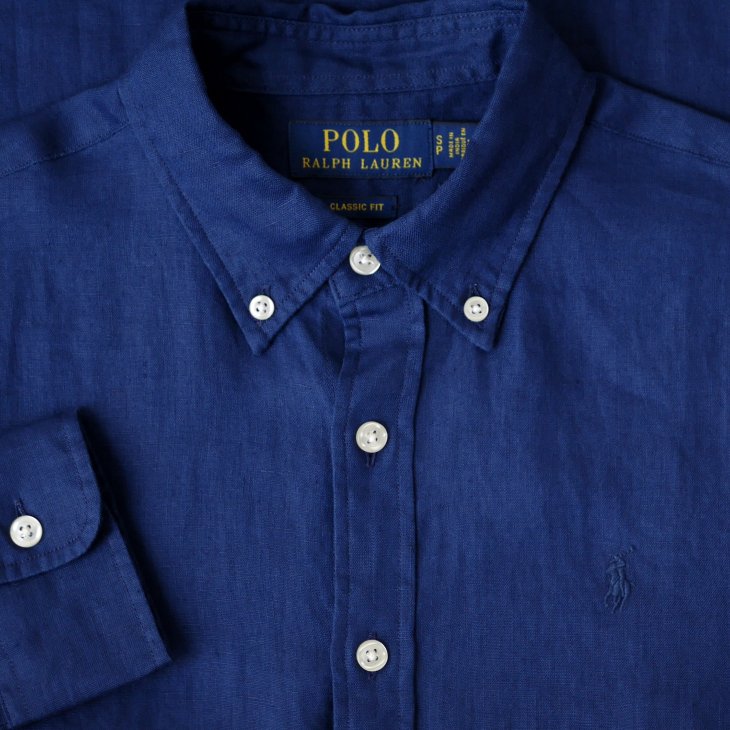 POLO RALPH LAUREN WOMEN CLASSIC FIT LINEN SHIRT