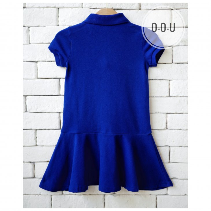 POLO RALPH LAUREN KIDS BIG PONY COTTON MESH POLO DRESS