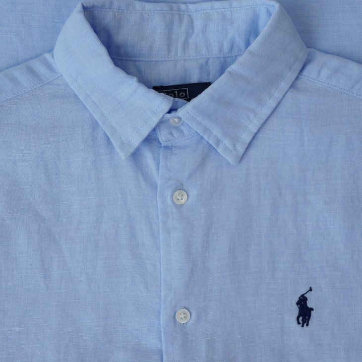 POLO RALPH LAUREN WOMEN LINEN SHORT SLEEVE SHIRT