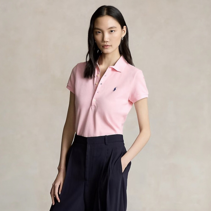 POLO RALPH LAUREN WOMEN SLIM FIT STRETCH POLO SHIRT