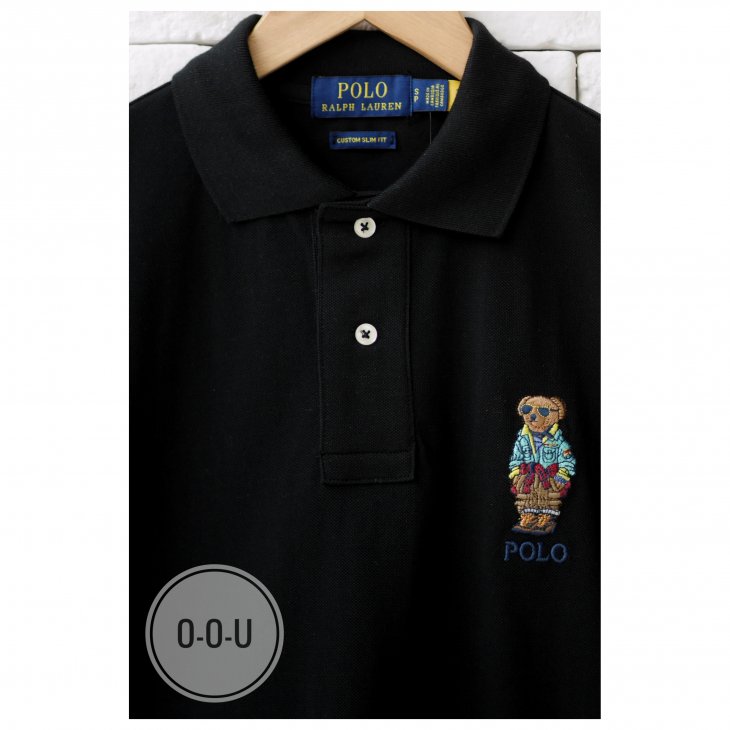 POLO RALPH LAUREN CUSTOM SLIM FIT POLO BEAR POLO SHIRT