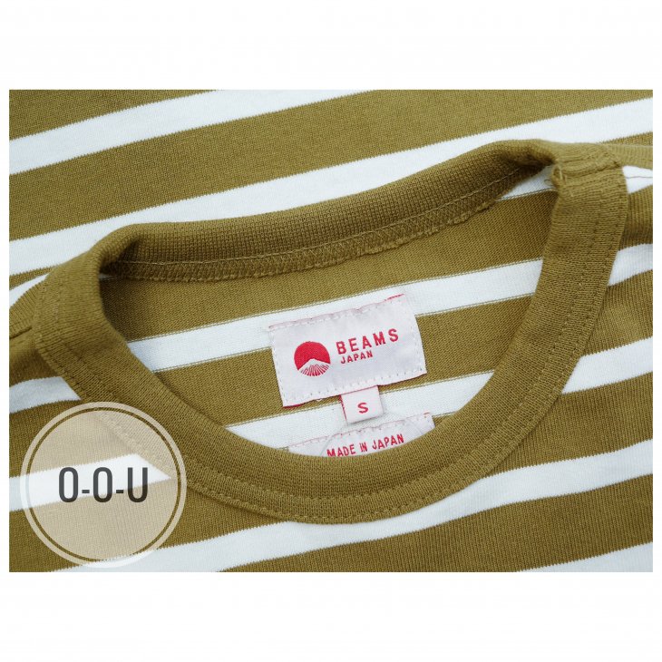 BEAMS JAPAN STRIPED LONG SLEEVE TEE