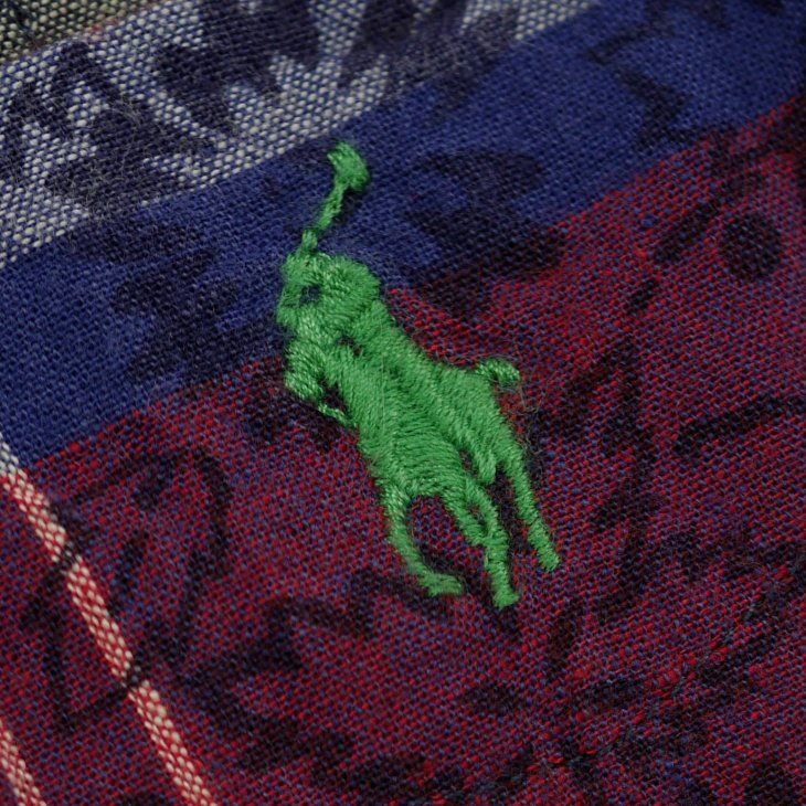 POLO RALPH LAUREN CLASSIC FIT PATCHWORK MADRAS CAMP SHIRT