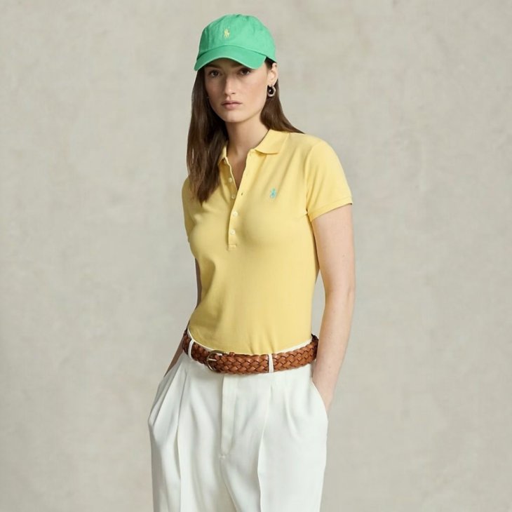POLO RALPH LAUREN WOMEN SLIM FIT STRETCH POLO SHIRT